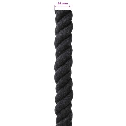 Corde Noir 2,4 x 2,4 x 2500 cm Coton 639367639367