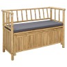 Banc de Rangement de Jardin 110 x 47 x 80 cm Bambou Naturel 639370639370