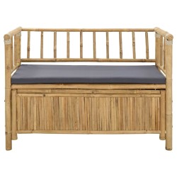 Banc de Rangement de Jardin 110 x 47 x 80 cm Bambou Naturel 639370639370