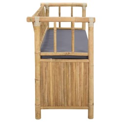 Banc de Rangement de Jardin 110 x 47 x 80 cm Bambou Naturel 639370639370