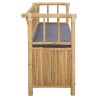 Banc de Rangement de Jardin 110 x 47 x 80 cm Bambou Naturel 639370639370