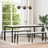 banc Blanc 160 x 35 x 45 cm Bois de pin massif 639374639374