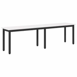 banc Blanc 160 x 35 x 45 cm Bois de pin massif 639374639374
