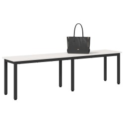 banc Blanc 160 x 35 x 45 cm Bois de pin massif 639374639374