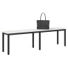 banc Blanc 160 x 35 x 45 cm Bois de pin massif 639374639374