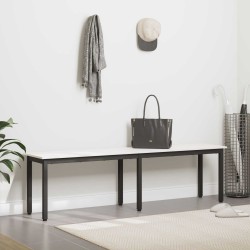 banc Blanc 160 x 35 x 45 cm Bois de pin massif 639374639374