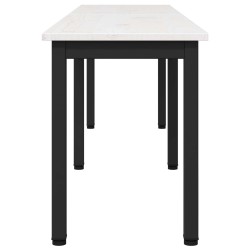 banc Blanc 160 x 35 x 45 cm Bois de pin massif 639374639374