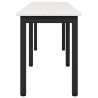 banc Blanc 160 x 35 x 45 cm Bois de pin massif 639374639374