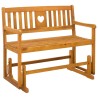 Banc à bascule de jardin Naturel 110 x 59 x 97 cm 639376639376
