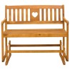 Banc à bascule de jardin Naturel 110 x 59 x 97 cm 639376639376