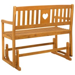 Banc à bascule de jardin Naturel 110 x 59 x 97 cm 639376639376