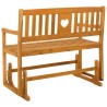 Banc à bascule de jardin Naturel 110 x 59 x 97 cm 639376639376