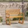 Banc à bascule de jardin Naturel 110 x 59 x 97 cm 639379639379