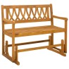 Banc à bascule de jardin Naturel 110 x 59 x 97 cm 639379639379