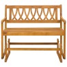 Banc à bascule de jardin Naturel 110 x 59 x 97 cm 639379639379