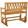 Banc à bascule de jardin Naturel 110 x 59 x 97 cm 639379639379