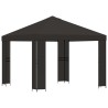 Pavillon 3 x 3 m Anthracite Polyester et Acier 190 gsm 639381639381