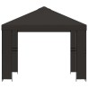 Pavillon 3 x 3 m Anthracite Polyester et Acier 190 gsm 639381639381