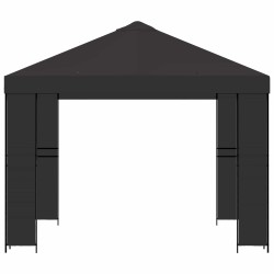 Pavillon 3 x 3 m Anthracite Polyester et Acier 190 gsm 639381639381