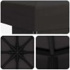 Pavillon 3 x 3 m Anthracite Polyester et Acier 190 gsm 639381639381