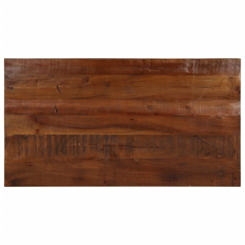 Dessus de table 120x70x2,5cm rectangulaire bois massif récupéré 639383639383