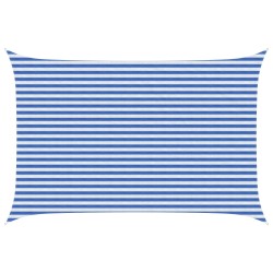 Voile d'ombre Bleu et Blanc 3 x 5 m HDPE 639386639386