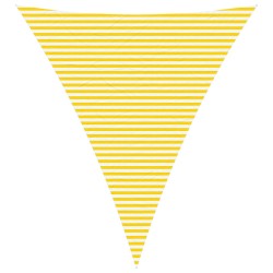Voile d'ombre Jaune et blanc 5 x 6 x 6 m 100 % polyester Oxford 639387639387