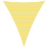 Voile d'ombre Jaune et blanc 5 x 6 x 6 m 100 % polyester Oxford 639387639387