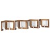 Porte de chien pliable avec supports 8 pcs Bois ancien 60 cm 639406639406