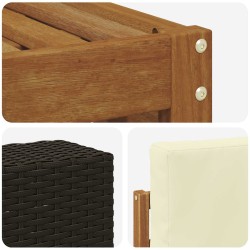Ensemble de canapés d'extérieur 5 pcs Naturel et Crème 639421639421