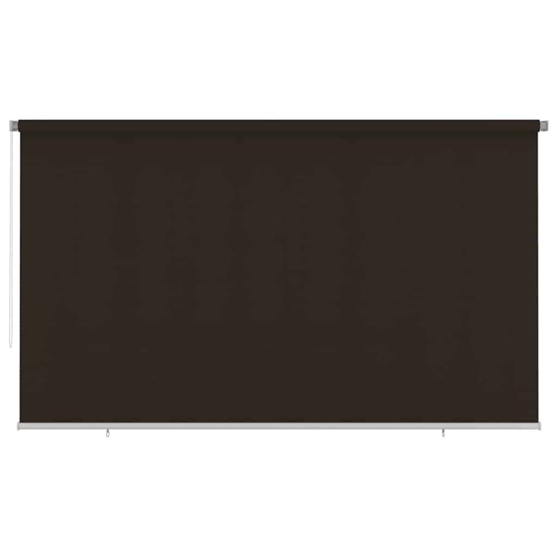 Store roulant d'extérieur 405 (l) x 230 (H) cm marron HDPE 639424639424
