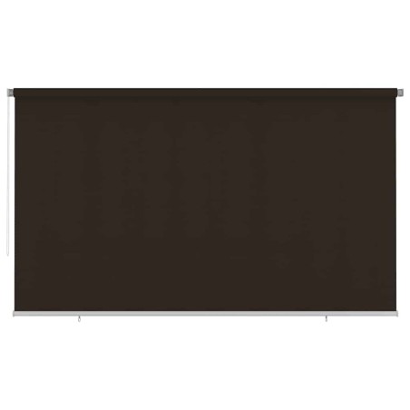 Store roulant d'extérieur 405 (l) x 230 (H) cm marron HDPE 639424639424
