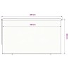 Store roulant d'extérieur 405 (l) x 230 (H) cm marron HDPE 639424639424