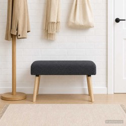 banc Uni Gris foncé 80 x 40 x 46 cm Bouclé 639431639431