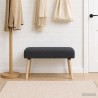 banc Uni Gris foncé 80 x 40 x 46 cm Bouclé 639431639431