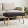 banc Uni Gris foncé 80 x 40 x 46 cm Bouclé 639431639431