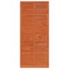 Porte de grange Brun cire 100 x 2,5 x 208 cm Bois de pin massif 639438639438