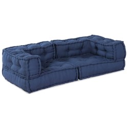 Unité de canapé modulaire 3 pcs Indigo 140 x 70 x 36 cm Tissu 639446639446
