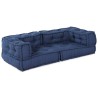 Unité de canapé modulaire 3 pcs Indigo 140 x 70 x 36 cm Tissu 639446639446