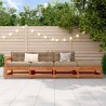 Unité de canapé sectionnel Brun Ciré 252 x 62 x 70,5 cm 639447639447
