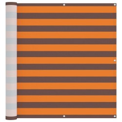 Écran de balcon Orange et marron 110 x 700 cm Tissu Oxford 639451639451