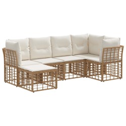 Ensemble de canapés d'extérieur Naturel Polyester 639456639456