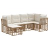 Ensemble de canapés d'extérieur Naturel Polyester 639456639456