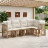 Ensemble de canapés d'extérieur Naturel Polyester 639457639457