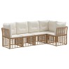 Ensemble de canapés d'extérieur Naturel Polyester 639457639457