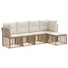Ensemble de canapés d'extérieur Naturel Polyester 639458639458