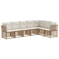Ensemble de canapés d'extérieur Naturel Polyester 639459639459