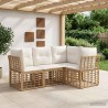 Ensemble de canapés d'extérieur Naturel Polyester 639462639462