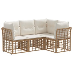 Ensemble de canapés d'extérieur Naturel Polyester 639462639462