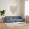 Unité de canapé modulaire 3 pcs Gris 140 x 70 x 36 cm Tissu 639465639465